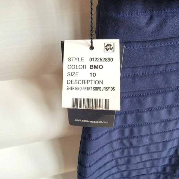 Adrienne Papell Navy Blue Dress - Picture 2 of 11